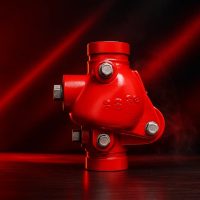 شیر یک‌طرفه نوسانی شیاردار با آب‌بندی الاستومری مدل VR-300-G